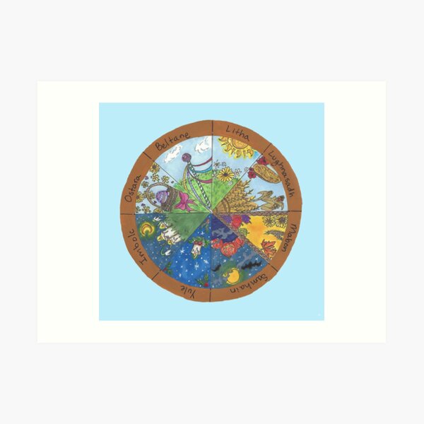 Wheel of the Year Art Print