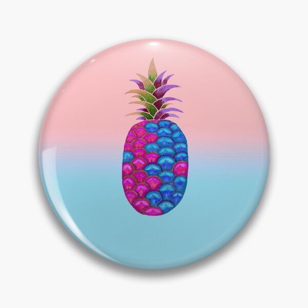 Item preview, Vibrant Pineapple Pink Blue designed and sold by airemestudio.