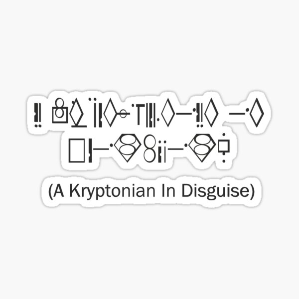 Un kryptoniano disfrazado (Kara Danvers) - Disfraz de grupo de Supergirl Pegatina