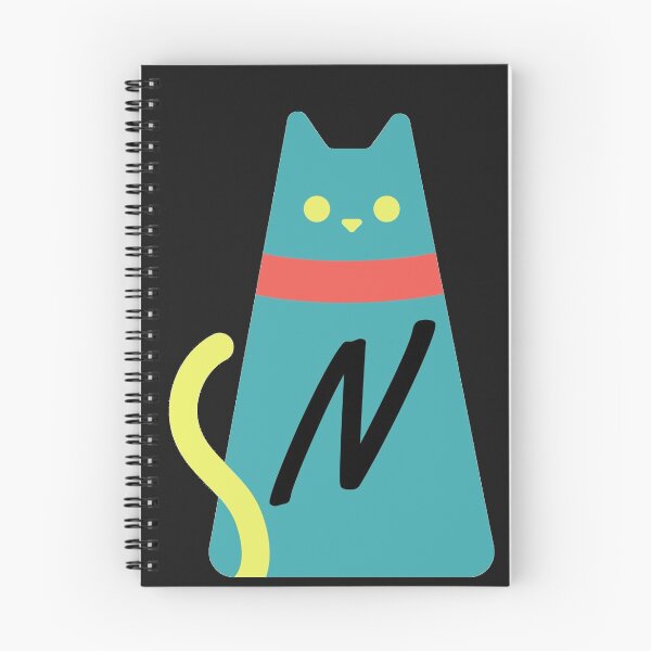 Item preview, Alphabet  initial Letter N and black,red and yellow  cat designed and sold by dygo1986.