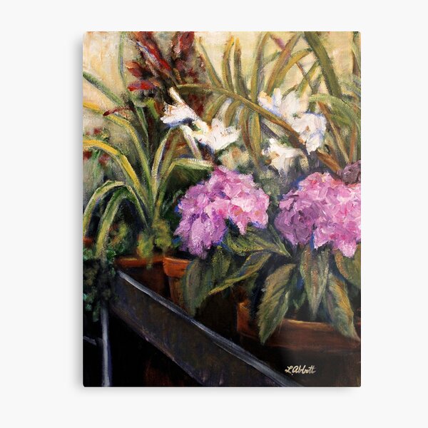 The Potter's Bench Metal Print