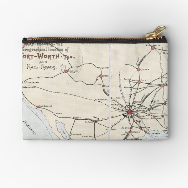 Item preview, Old Fort Worth Railroad Map designed and sold by Joshua Burgess.