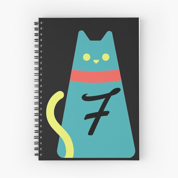 Item preview,  Alphabet  initial Letter F and black,red and yellow  cat designed and sold by dygo1986.