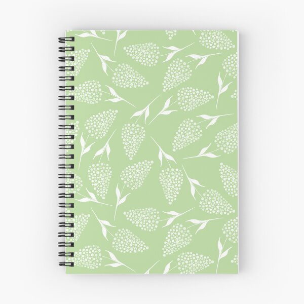 Item preview, White flowers with sage green background designed and sold by Amy Olsen.