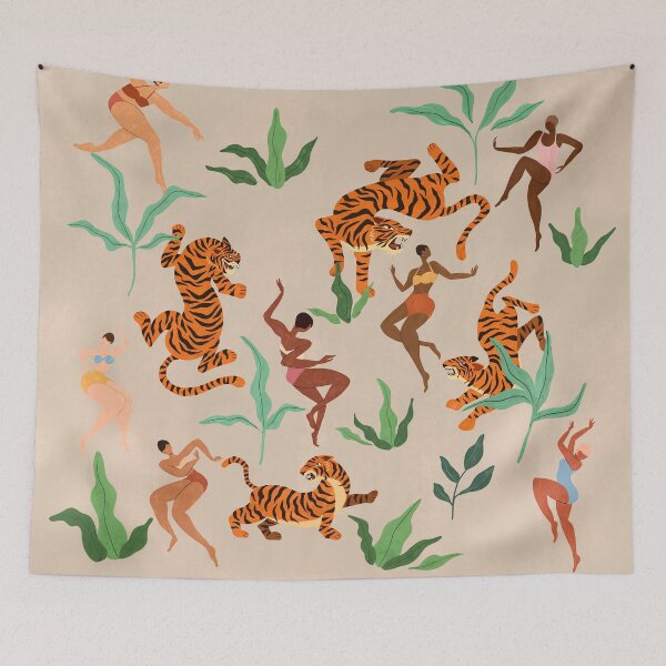 Item preview, Dancing with the Tigers designed and sold by ArtyGuava.