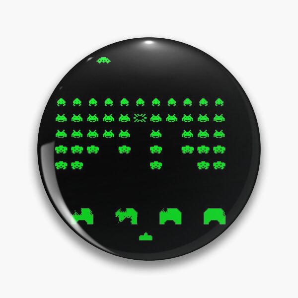 Item preview, Space Invaders GREEN retrogaming 80s pixel console videogame lover designed and sold by frikybomb.