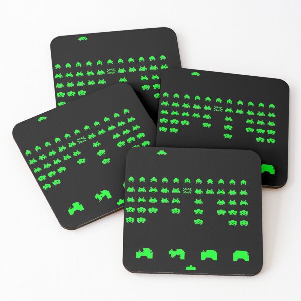 Item preview, Space Invaders GREEN retrogaming 80s pixel console videogame lover designed and sold by frikybomb.