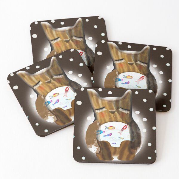 Item preview, The moon and the cat designed and sold by rupydetequila.