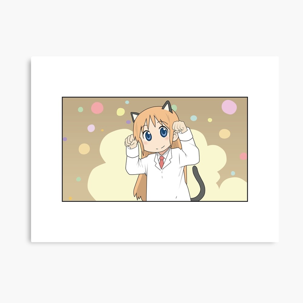 neko hakase metal print by meltey redbubble neko hakase metal print by meltey redbubble