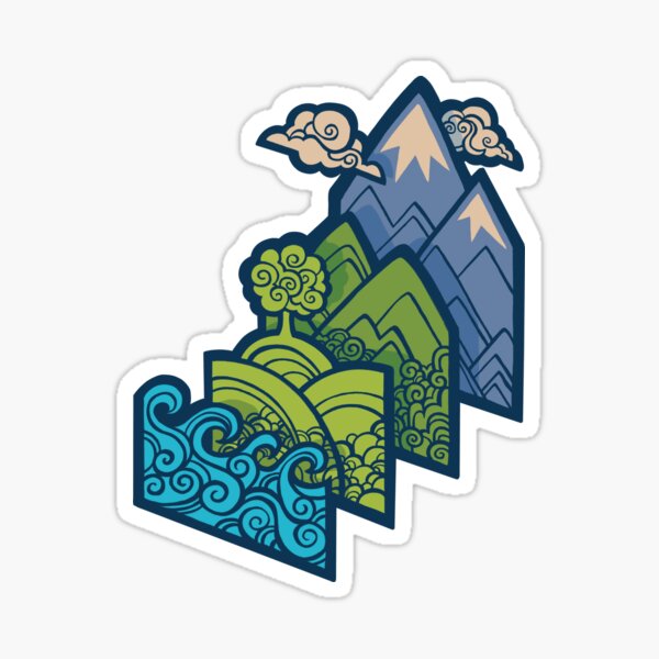 How to Build a Landscape : Blue Sticker