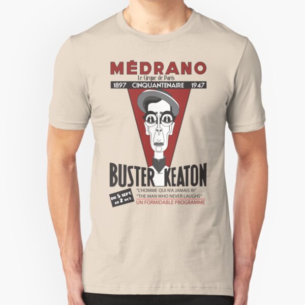 T-shirt The Navigator Buster Keaton – Tailles S à 5XL, Noir, 100% Coton, Fabriqué Aux USA