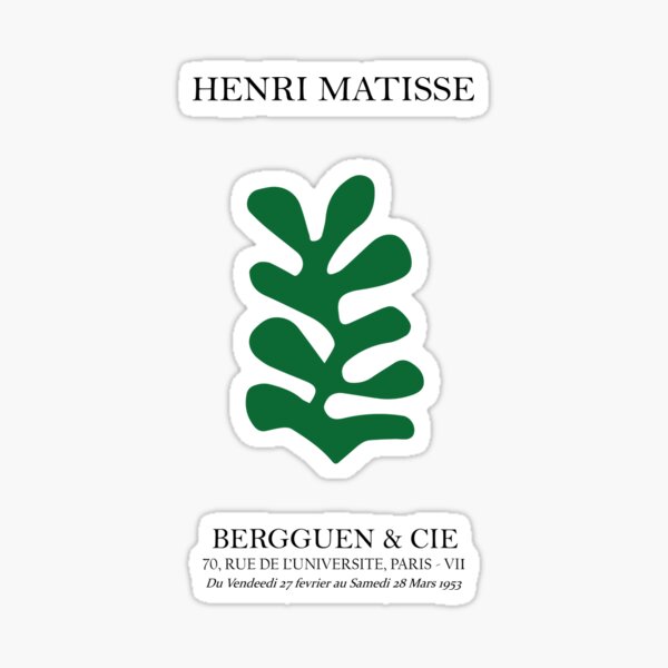 Item preview, Henri Matisse - Leaf Cutout - Papier Découpés - Green designed and sold by artswag.