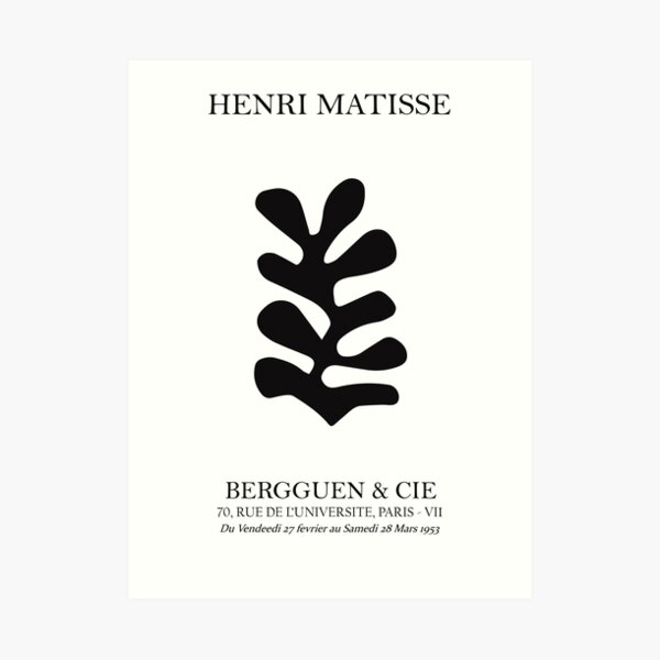 henri matisse black and white prints