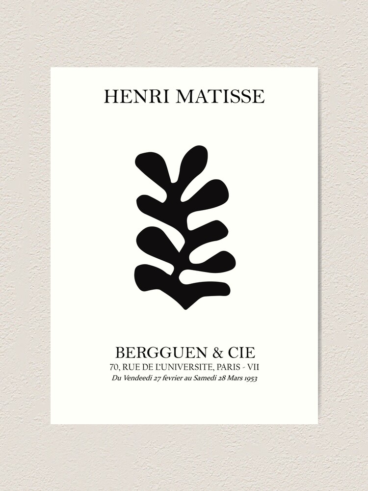 Papiers Decoupes (Black) - Henri Matisse (Framed) – NIKU HOUSE