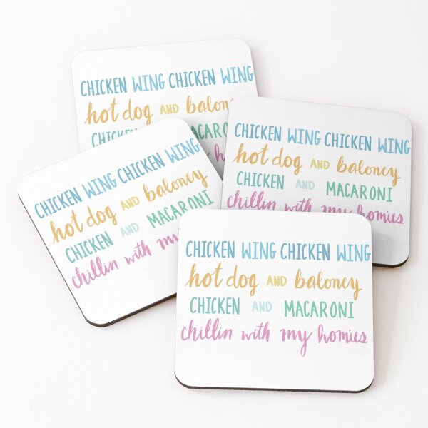 Item preview, Chicken Wing Chicken Wing Hot Dog and Baloney Chicken and Macaroni Chillin With My Homies designed and sold by cmcreativess.