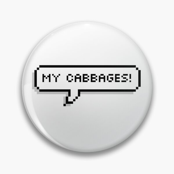 Item preview, My Cabbages! Pixel Speech Bubble designed and sold by Lemon  Merch.