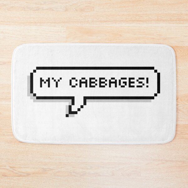 Item preview, My Cabbages! Pixel Speech Bubble designed and sold by Lemon  Merch.