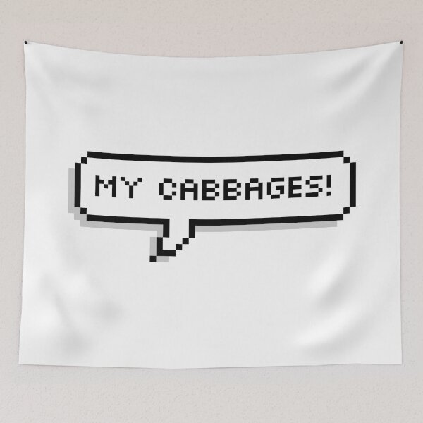 Item preview, My Cabbages! Pixel Speech Bubble designed and sold by Lemon  Merch.