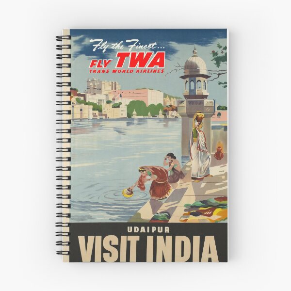 Artikelvorschau, Visit India Upaidur vintage travel poster entworfen und verkauft von stickart-marek.