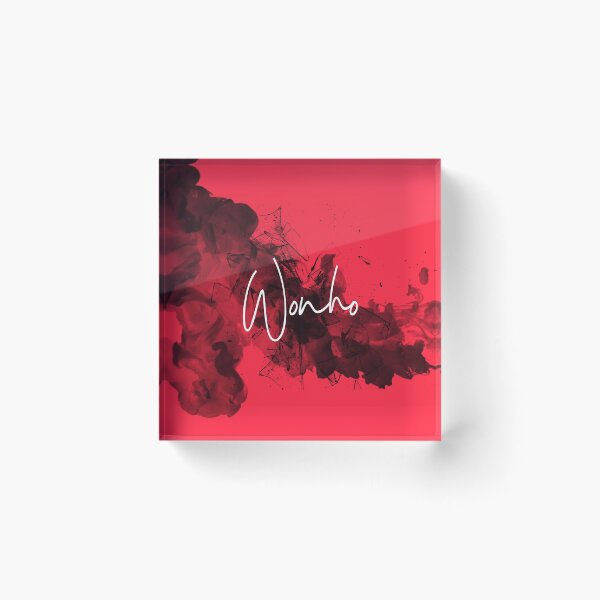 Item preview, Wonho red ink smashed glass designed and sold by LeighsDesign.