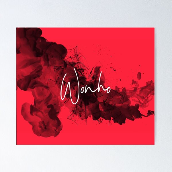 Item preview, Wonho red ink smashed glass designed and sold by LeighsDesign.