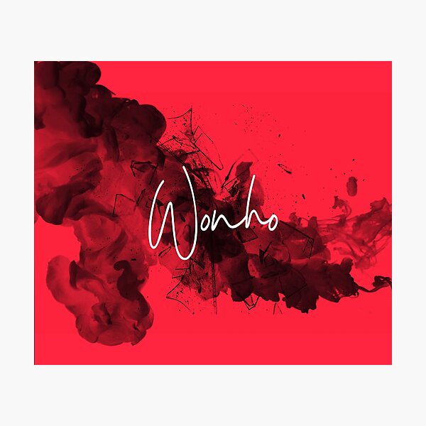 Item preview, Wonho red ink smashed glass designed and sold by LeighsDesign.