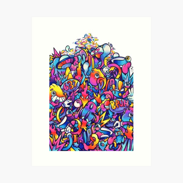 Aperçu de l'œuvre K Y O T O D R E A M S // Doodle de marqueur Copic créée et vendue par Eadan Shamir.