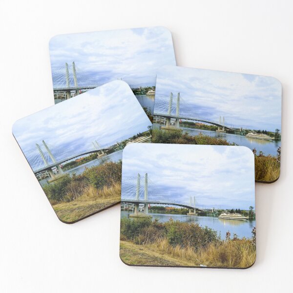 Item preview, Tilikum Crossing Bridge in the Evening - Bridgetown - Portland, Oregon designed and sold by Darlirra.