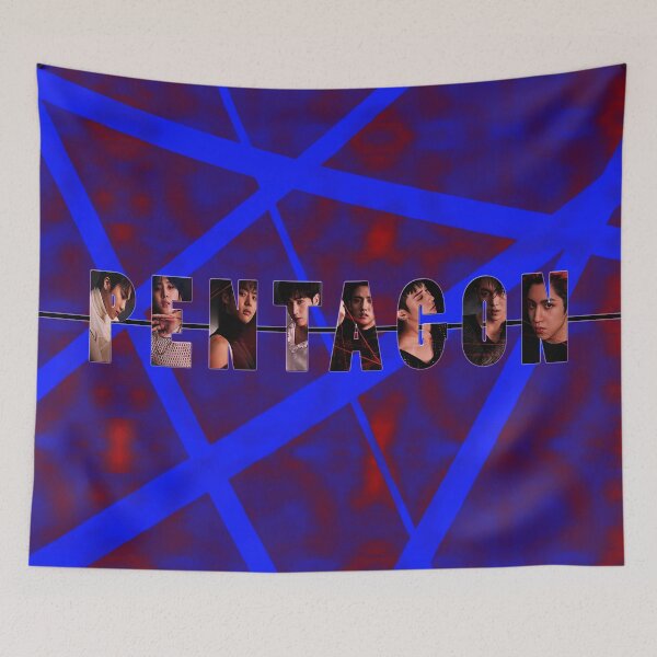 Item preview, Pentagon red and blue designed and sold by LeighsDesign.