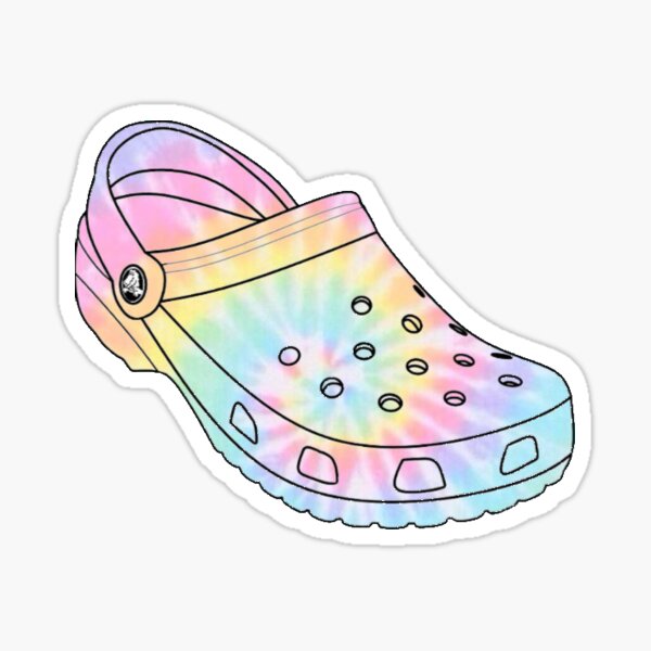 Tie Dye Crocs Sticker