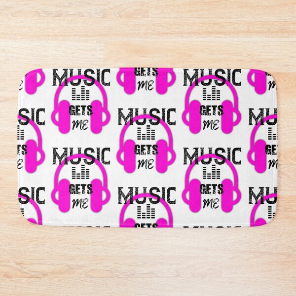Item preview, Music Get Me - Pink DJ Headphones - I Love Music - designed and sold by onjcdesign.