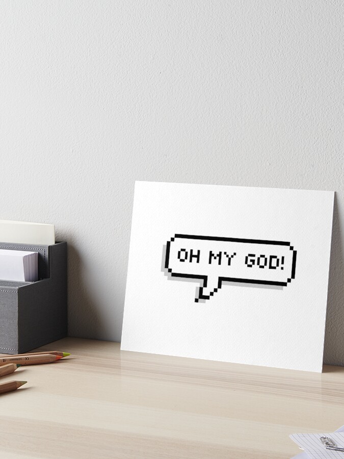 Pixel Speech Bubbles Art Prints for Sale