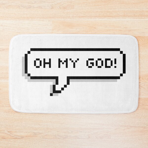 Item preview, OH MY GOD! Pixel Speech Bubble designed and sold by Lemon  Merch.