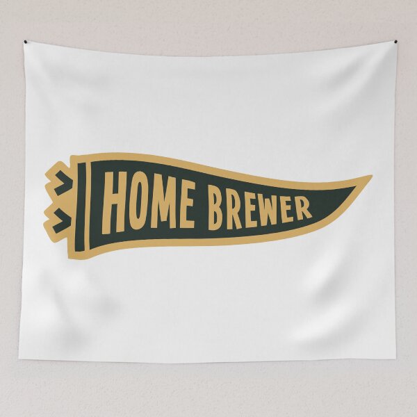 Item preview, Home Brewer Barista Coffee Pennant Flag designed and sold by ianths.