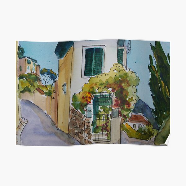 Postcard from Fiesole, Italy Poster