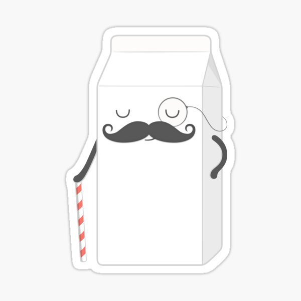 Item preview, sir milk moustache designed and sold by kimvervuurt.