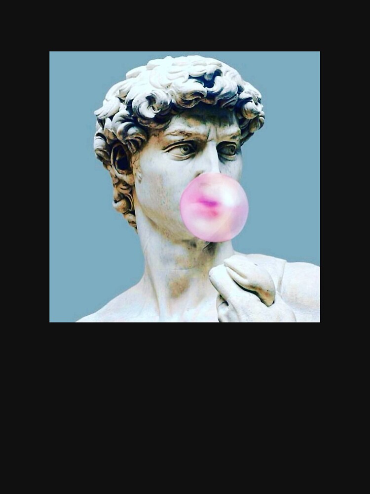 The Statue of David with Bubblegum  Poster for Sale by marylinfulkas