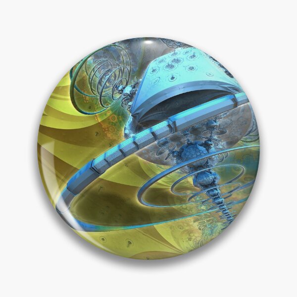 Item preview, Thunderball - 3D Fractal Alien Scifi Scene designed and sold by Pam Blackstone.