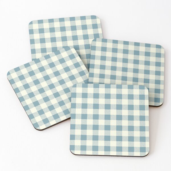 Item preview, Gingham Aqua designed and sold by STUDIO MORE Los Angeles.