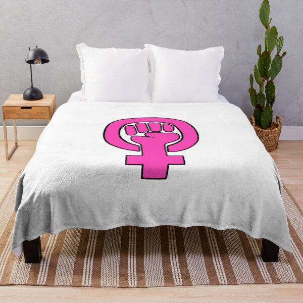 Item preview, pink feminist fist designed and sold by ekmdesigns.