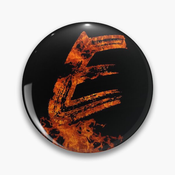 Item preview, Burning on Fire Letter E designed and sold by hatimelhag.