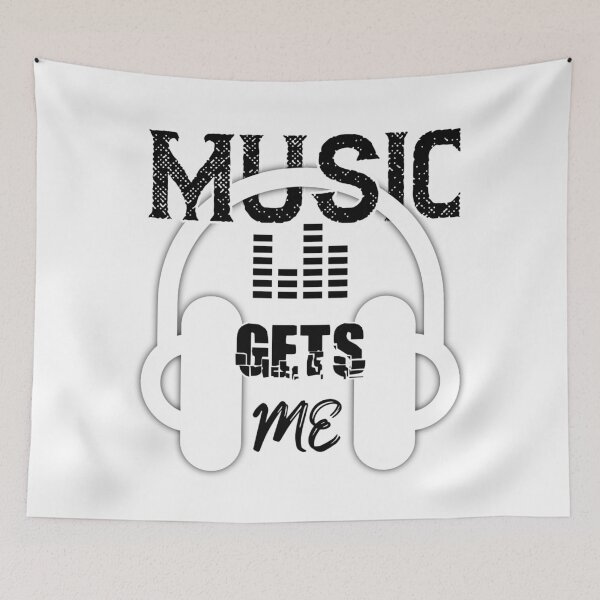 Item preview, Music Gets Me - Dj Headphone Style Design  designed and sold by onjcdesign.