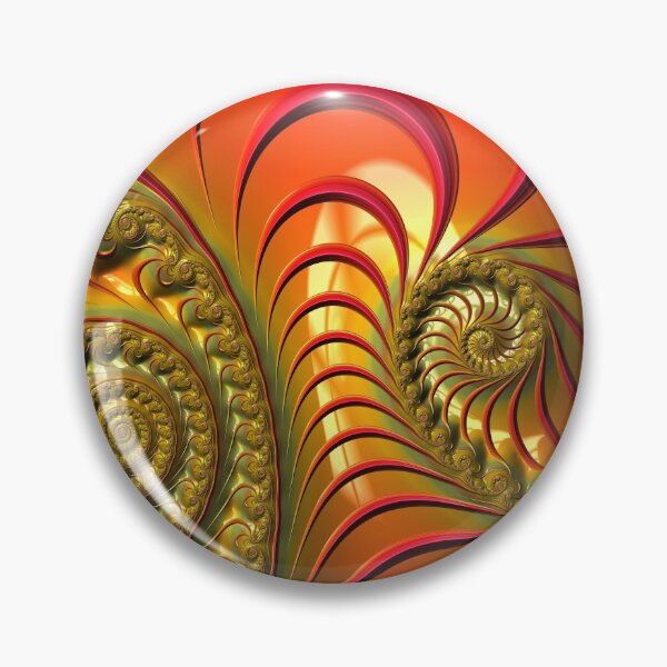 Item preview, Tequila Sunrise - Summery Orange Yellow and Gold Tropical Fractal designed and sold by Pam Blackstone.
