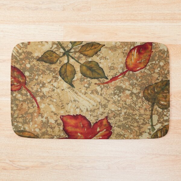 Item preview, Autumn Leaves With Splatter Batik Background designed and sold by Leslie Rogers Todder.