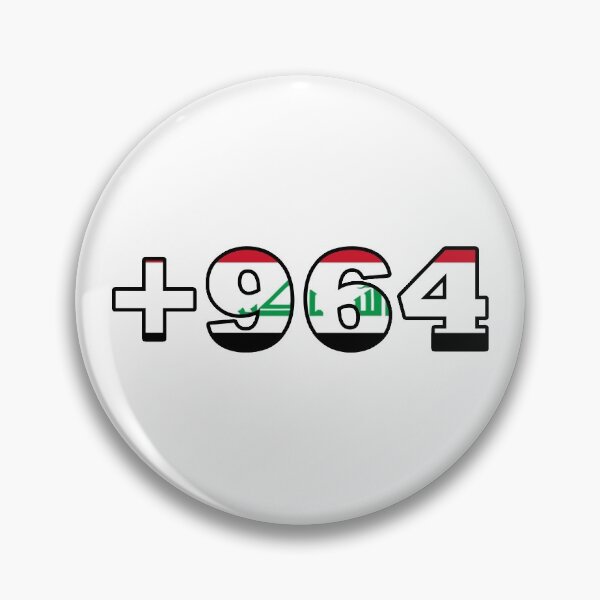 Item preview, Iraq Flag on Country Code Stylish Design designed and sold by ArabCorner.