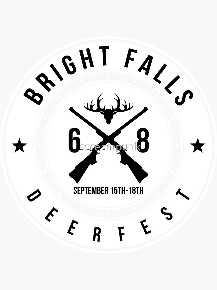 "Bright Falls Deerfest Inspired By Alan Wake Deer Fest" Sticker by