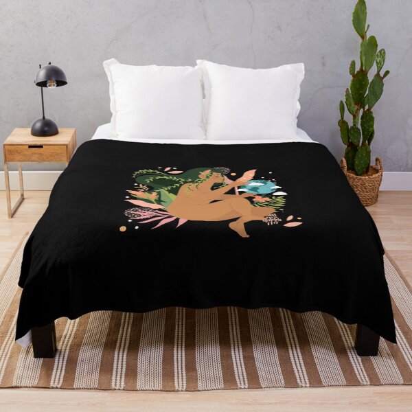 Item preview, Light Brown Skinned Woman Hugging Earth Floral designed and sold by Maria Simone.