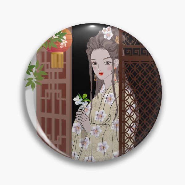 Item preview, Ancient Chinese beautiful woman sat embroidery  in a room of house  designed and sold by WeeraS.