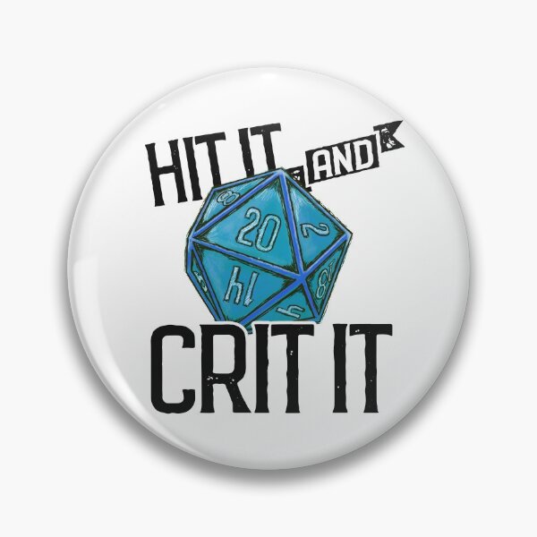 Item preview, Hit It & Crit It - Ice D20 designed and sold by RoamingGeek.