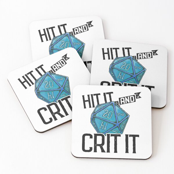 Item preview, Hit It & Crit It - Ice D20 designed and sold by RoamingGeek.